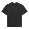 T-shirt homme Balenciaga SS21 à imprimé logo, coupe ample, col rond et manches courtes, noir 641675TKV711069