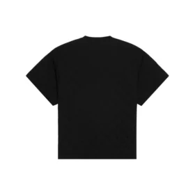 T-shirt homme Balenciaga SS21 à imprimé logo, coupe ample, col rond et manches courtes, noir 641675TKV711069