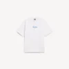 T-shirt homme blanc à coupe moyenne avec illustration stylisée