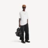 T-shirt homme blanc à coupe moyenne avec illustration stylisée