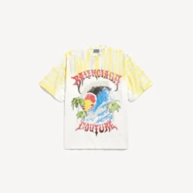 T-shirt homme coupe moyenne « Extreme Tie Dye » en blanc