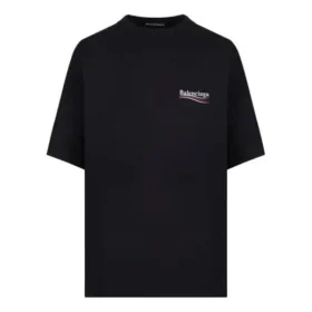 T-shirt homme SS20 à logo, coupe ample, manches courtes, noir 620969TIV521070