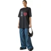 T-shirt « I Love » coupe large « Noir » 744439TOVH39034