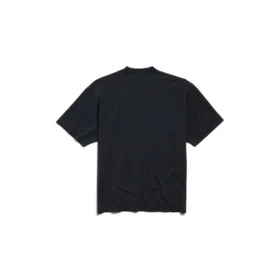 T-shirt « I Love Paris & Balenciaga » coupe moyenne « Black Faded » 764235TRVU91041