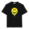 T-shirt imprimé Drip Peace coupe large, collection SS21, noir 641655TKVA11012