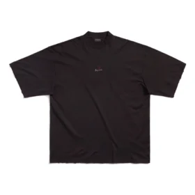 T-shirt « Je t&rsquo;aime » coupe large « Noir » 744439TOVM79070
