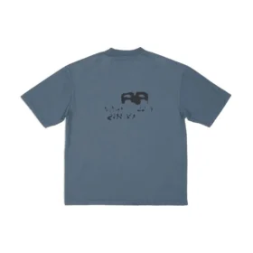 T-shirt à l&rsquo;icône BB Icon dessinée à la main, coupe moyenne « Blue Black » 612966TNVN44183