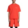 T-shirt à logo, coupe classique « Bright Red » 612965TMVF43168