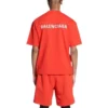 T-shirt à logo, coupe classique « Bright Red » 612965TMVF43168