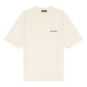 T-shirt à logo, coupe moyenne « Beige » 612966TMVF49069