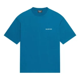 T-shirt à logo, coupe moyenne « Bleu » 612966TLVB99567