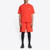 T-shirt à logo coupe moyenne « Bright Red » 612966TMVF43168