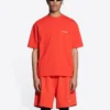 T-shirt à logo coupe moyenne « Bright Red » 612966TMVF43168