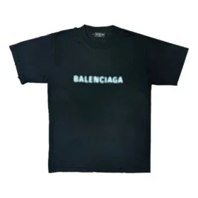T-shirt à logo flou « Black Blue » 661705TKVD51070