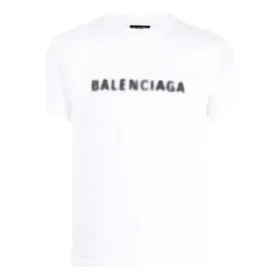 T-shirt à logo flou « Blanc Noir » 661705TKVD59040