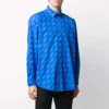T-shirt à logo intégral « Blue White » 534333TBL967560