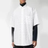 T-shirt à logo intégral « White Black » 534332TBL969040