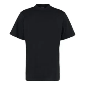 T-shirt long à ourlet arrière, coupe carrée « Noir » 681045TLVH91070