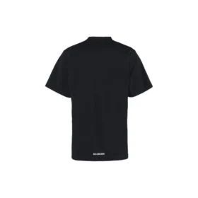 T-shirt long à ourlet arrière, coupe carrée « Noir » 681045TLVH91070