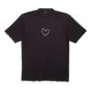 T-shirt Lovey coupe large « Noir » 641675TQVV89034