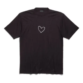 T-shirt Lovey coupe large « Noir » 641675TQVV89034
