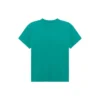 T-shirt à manches courtes ample rétro avec logo imprimé sur la bande, vert 612965TIV473640