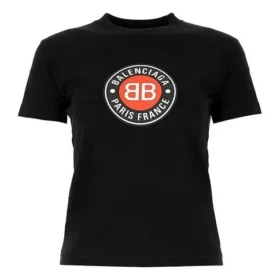 T-shirt à manches courtes avec imprimé BLogo, noir 612964TJVD61000