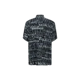 T-shirt à manches courtes avec imprimé logo typographique mixte « Noir Gris » 556854TELF21269
