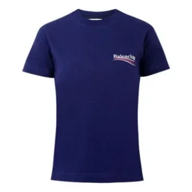 T-shirt à manches courtes avec logo alphabétique imprimé, bleu 612964TIV521195
