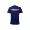T-shirt à manches courtes avec logo alphabétique imprimé, bleu 612964TIV521195