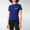 T-shirt à manches courtes avec logo alphabétique imprimé, bleu 612964TIV521195