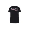 T-shirt à manches courtes avec logo alphabétique imprimé, noir 612964TIV521070