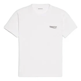 T-shirt à manches courtes avec logo alphabétique imprimé « White » 612964TIV529040