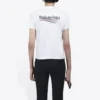 T-shirt à manches courtes avec logo alphabétique imprimé « White » 612964TIV529040