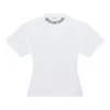 T-shirt à manches courtes avec logo graffiti, blanc, 641590TJV969040