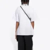 T-shirt à manches courtes avec logo graffiti, blanc, 641590TJV969040