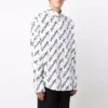 T-shirt à manches courtes avec logo griffonné, coupe ample « Blanc » 662983TLLJ49040