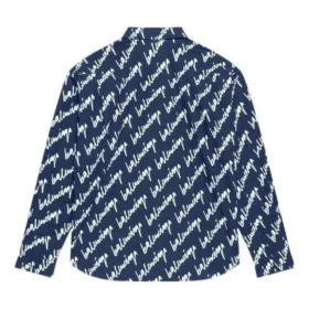 T-shirt à manches courtes avec logo griffonné, coupe large « Midnight Blue » 662983TLLJ48502