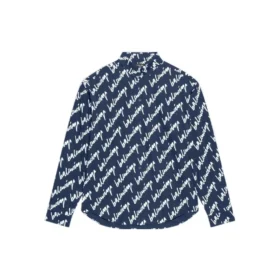 T-shirt à manches courtes avec logo griffonné, coupe large « Midnight Blue » 662983TLLJ48502