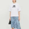 T-shirt à manches courtes avec logo, gris 583098TFV652569