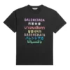 T-shirt à manches courtes avec logo imprimé « Noir » 612965TJVI32771