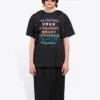 T-shirt à manches courtes avec logo imprimé « Noir » 612965TJVI32771