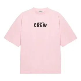 T-shirt à manches courtes avec logo imprimé, rose/rouge 620941TIVG91900 T-shirt à manches courtes avec logo imprimé, rose/rouge 620941TIVG91900