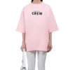 T-shirt à manches courtes avec logo imprimé, rose/rouge 620941TIVG91900
