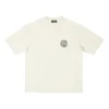 T-shirt à manches courtes avec logo Scissor Crest « Crème » 612966TMVA29069