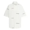 T-shirt à manches courtes avec logo sur toute la surface « White Black » 681702TOL659040