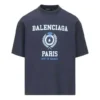 T-shirt à manches courtes avec logo Varsity « Navy » 612966TMV954140