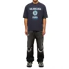 T-shirt à manches courtes avec logo Varsity « Navy » 612966TMV954140