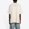 T-shirt à manches courtes Balenciaga FW21 imprimé « Alphabet » pour homme, beige 651795TJV909054