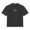 T-shirt à manches courtes Balenciaga pour homme avec imprimé alphabétique, noir 612966TJVD91034